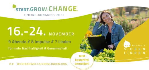 Banner Onlinekongress start.grow.change. vom 16.-24.11.22