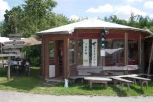 Infor-Pavillon vor den Renovierungsmaßnahmen im Rahmen von CLLD EFRE (LEADER)